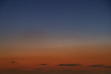 A view of colorful sky at evening