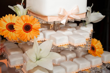 snacks on the festive table. wedding furshet