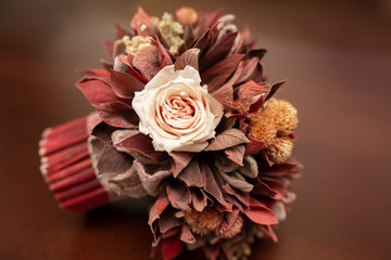 beautiful bridal bouquet. a combination of delicate colors