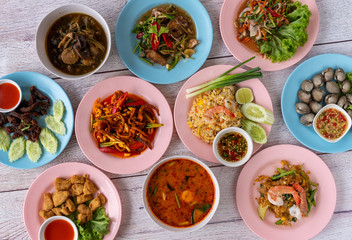 Thai Food Mixed Dishes 