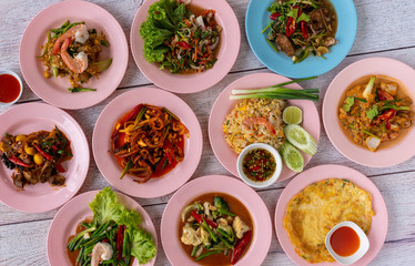 Thai Food Mixed Dishes 