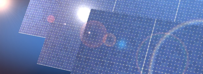 Solar concept cell energy power 3d.