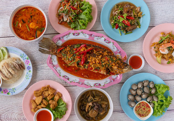 Thai Food Mixed Dishes 