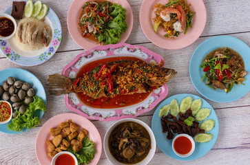 Thai Food Mixed Dishes 