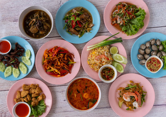 Thai Food Mixed Dishes 