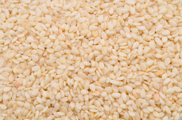 Sesame seeds, background.