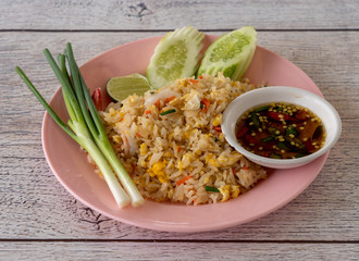 Thai Fried Rice with Shrimp 