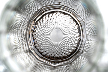 abstract background. pattern on glass. steel concept