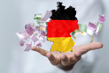Corona- Hilfe, Geld Deutschland.