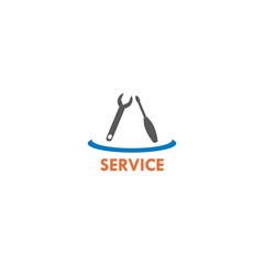 service repair logo vector illustration