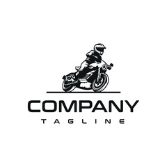 Motorcycle logo vector design. Awesome a motorcycle logo. A motorcycle logotype.