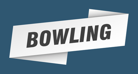 bowling banner template. bowling ribbon label sign