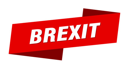 brexit banner template. brexit ribbon label sign