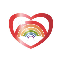 Hope Coronavirus Rainbow logo. Motivational slogan Everything will be fine, ok. Positive message to overcome the coronavirus pandemic.