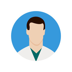 Doctor icon vector illustration . Medical icon design template