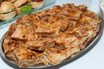 Delicious Serbian Pizza Pie On Plate
