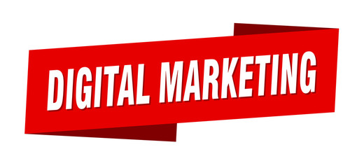digital marketing banner template. digital marketing ribbon label sign