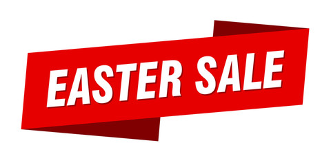 easter sale banner template. easter sale ribbon label sign