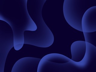 abstract background with circles And curves for dark theme. Transparent illustration for dark mode.