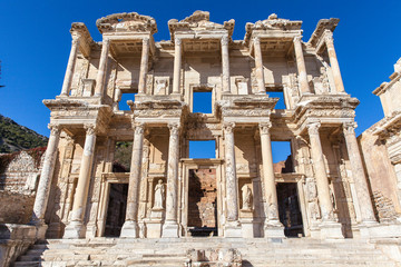  Library of Celsus in Ephesus Ancient City, Izmir, Turkey