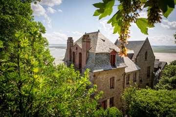 Fototapeta na wymiar View from Mont St-Michel, France