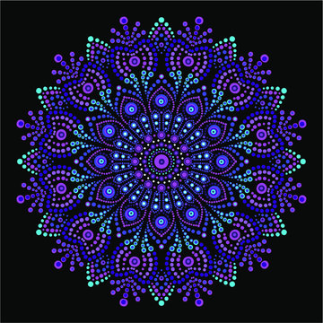 Dot Patterns Painting Mandala Royalty-Free Images, Stock Photos & Pictures