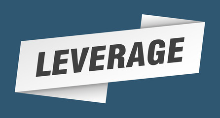 leverage banner template. leverage ribbon label sign