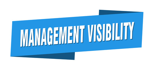 management visibility banner template. management visibility ribbon label sign