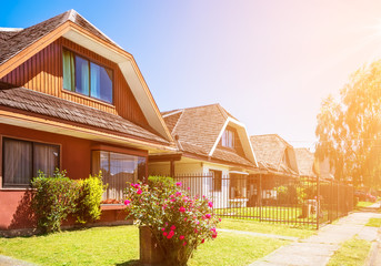 Chilean houses in Valdivia