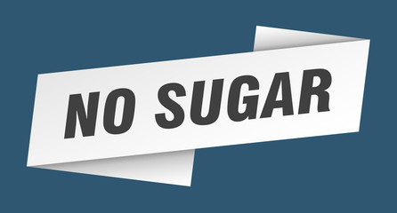 no sugar banner template. no sugar ribbon label sign