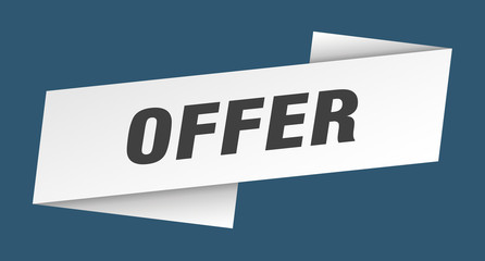 offer banner template. offer ribbon label sign