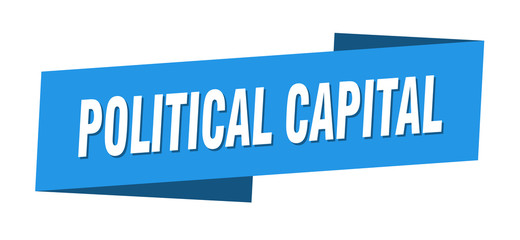 political capital banner template. political capital ribbon label sign