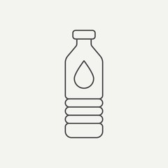 Water bottle vector icon sign symbol