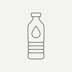 Water bottle vector icon sign symbol