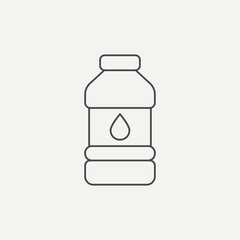 Water bottle vector icon sign symbol