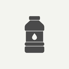 Water bottle vector icon sign symbol