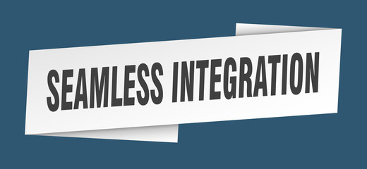 seamless integration banner template. seamless integration ribbon label sign