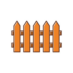 fence icon vector logo template