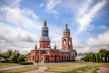 Beautiful cathedral against the blue sky
