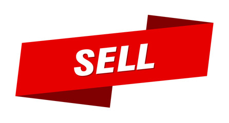 sell banner template. sell ribbon label sign