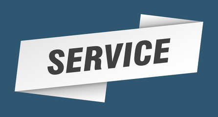 service banner template. service ribbon label sign