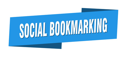 social bookmarking banner template. social bookmarking ribbon label sign