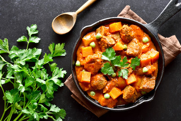 Beef stew with potatoes and carrots