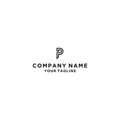 P letter logo icon illustration vector design