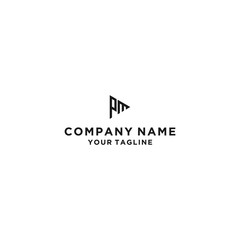 PM letter logo icon illustration vector design