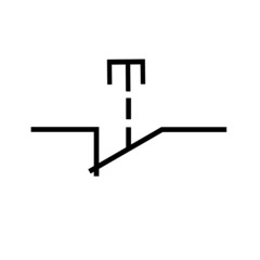 Symbol Push Button Normally Closed 