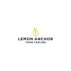 creative lemon logo ship icon design vector
