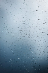 Rain./Water Drops./ Water drops on glass.