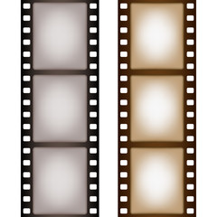 Fototapeta premium vintage film strip in color