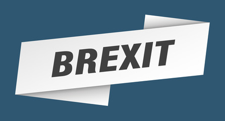 brexit banner template. brexit ribbon label sign